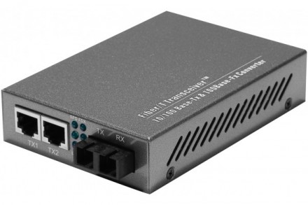 Convertisseur industriel RJ45 Gigabit Ethernet / Fibre optique Multimode  LC, par